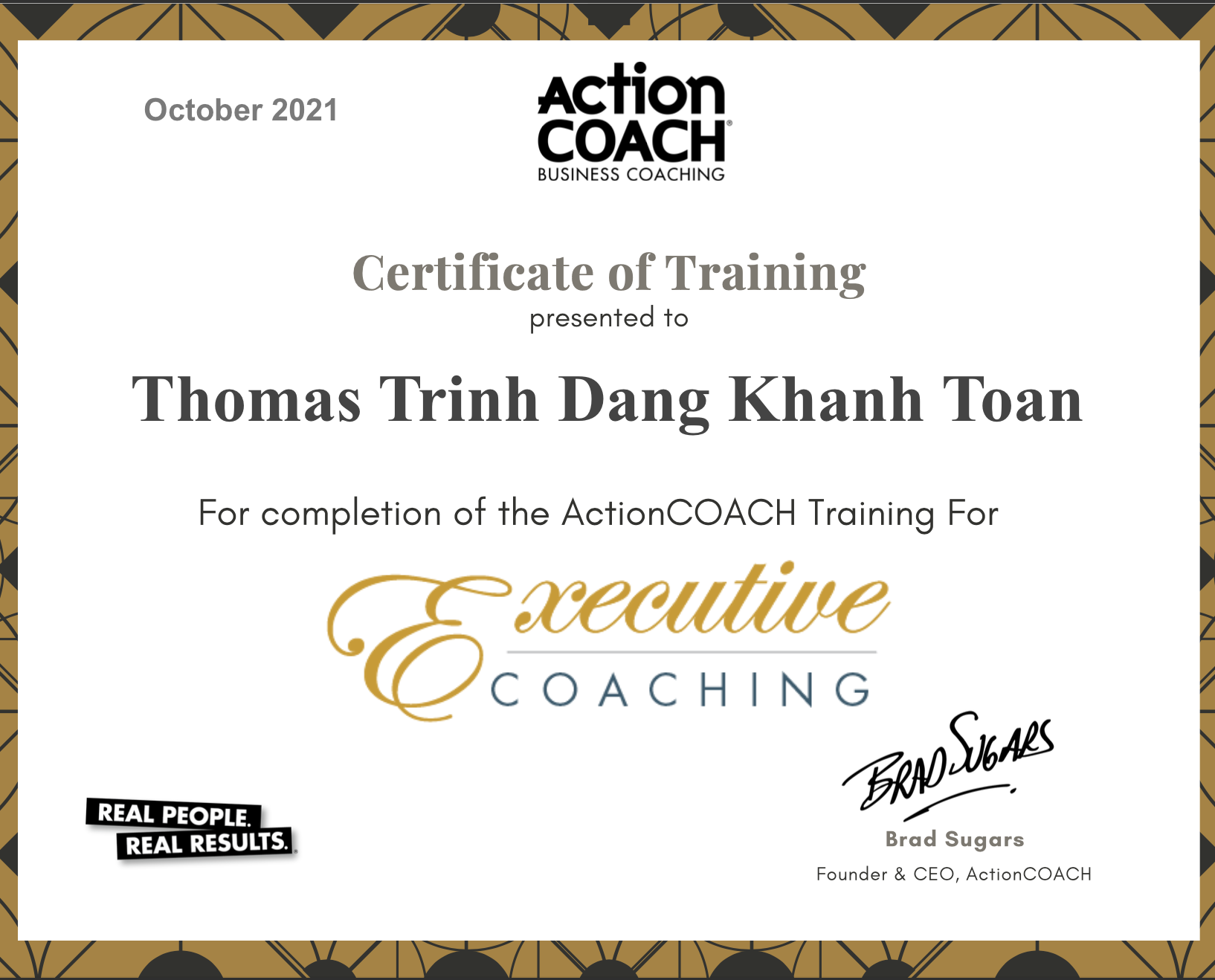 Business Coach Thomas Trinh Toan